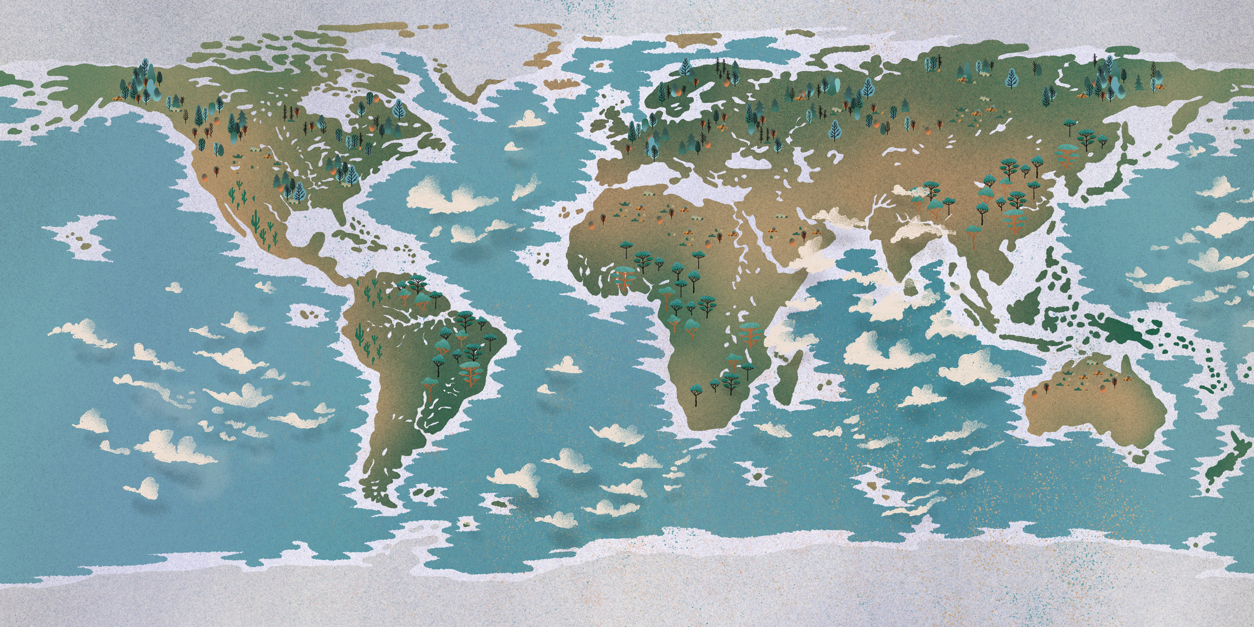 A map of the world